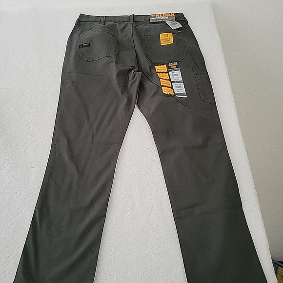 NWT Ariat Men's Rebar M4 Relaxed Straight Leg DuraStretch Deep Forest Jeans - Picture 6 of 11